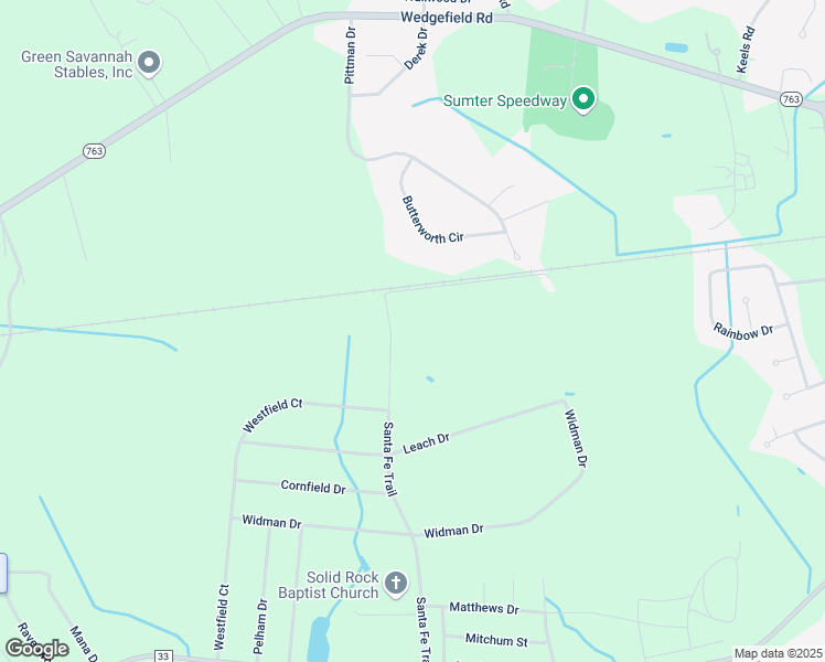 map of restaurants, bars, coffee shops, grocery stores, and more near 680 Santa Fe Trail in Sumter