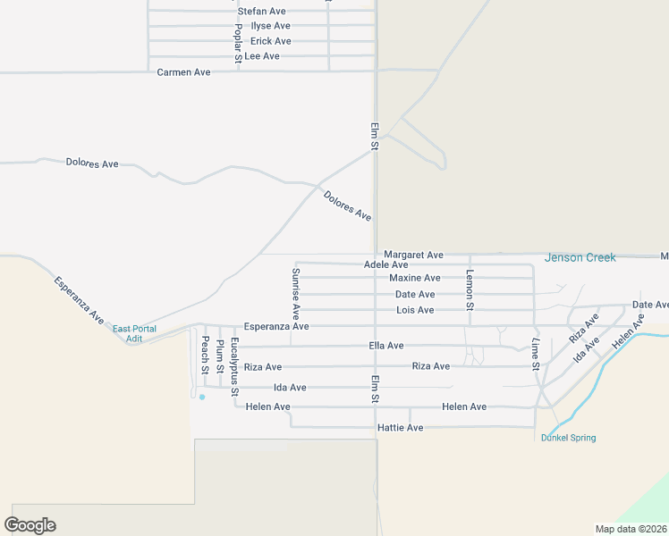 map of restaurants, bars, coffee shops, grocery stores, and more near 51859 Adele Avenue in Cabazon