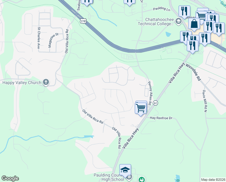 map of restaurants, bars, coffee shops, grocery stores, and more near 101 Ivy Green Court in Dallas