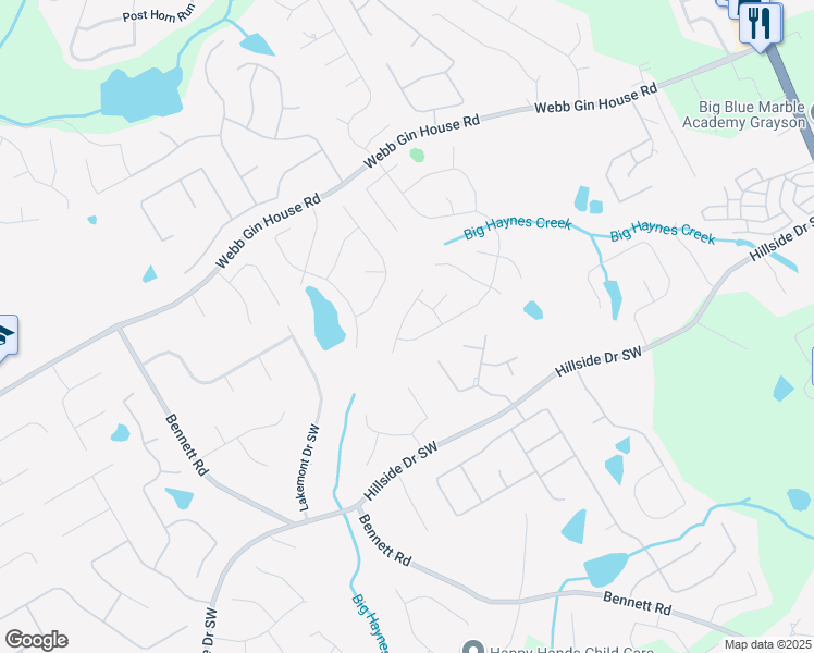 map of restaurants, bars, coffee shops, grocery stores, and more near 868 Cork Oak Lane in Lawrenceville