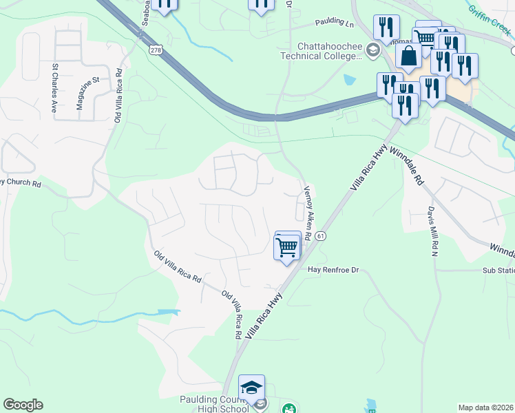 map of restaurants, bars, coffee shops, grocery stores, and more near 431 Ivy Crest Drive in Dallas