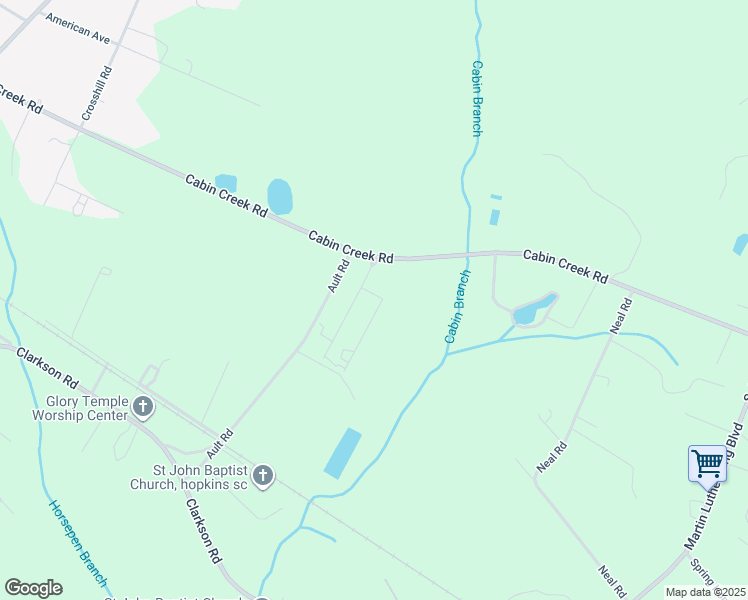 map of restaurants, bars, coffee shops, grocery stores, and more near 200 Cabin Creek Boulevard in Hopkins