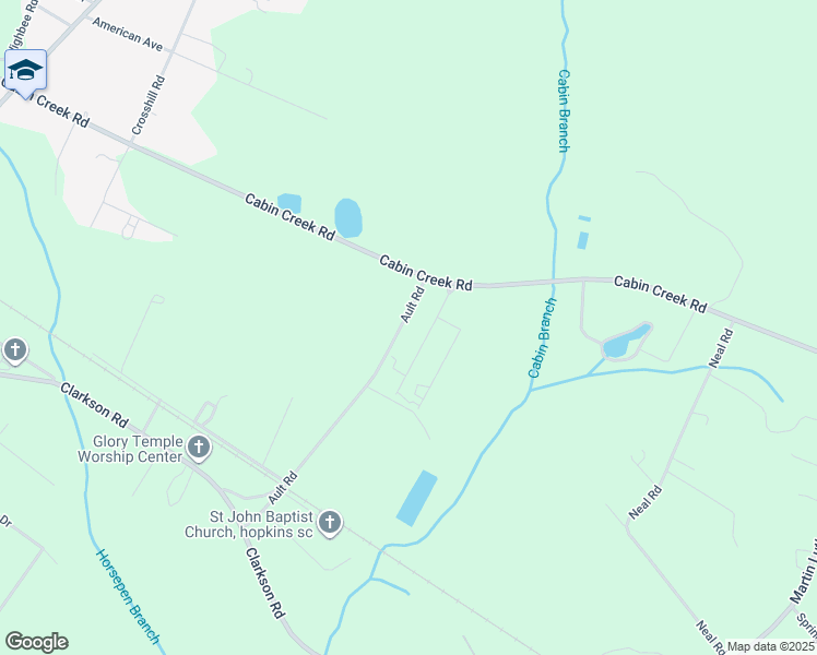 map of restaurants, bars, coffee shops, grocery stores, and more near 207 Ault Road in Hopkins