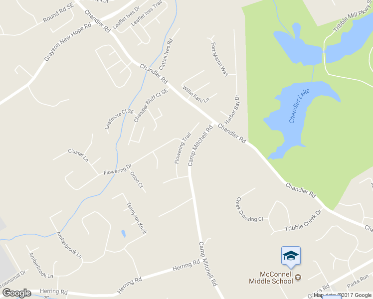 map of restaurants, bars, coffee shops, grocery stores, and more near 475 Flowering Trail in Grayson