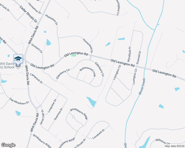 map of restaurants, bars, coffee shops, grocery stores, and more near 145 Buttonwood Loop in Athens