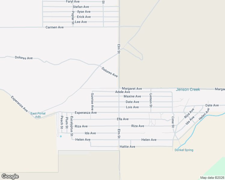 map of restaurants, bars, coffee shops, grocery stores, and more near 51934 Adele Avenue in Cabazon