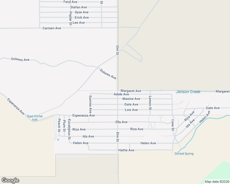 map of restaurants, bars, coffee shops, grocery stores, and more near 51984 Adele Avenue in Cabazon