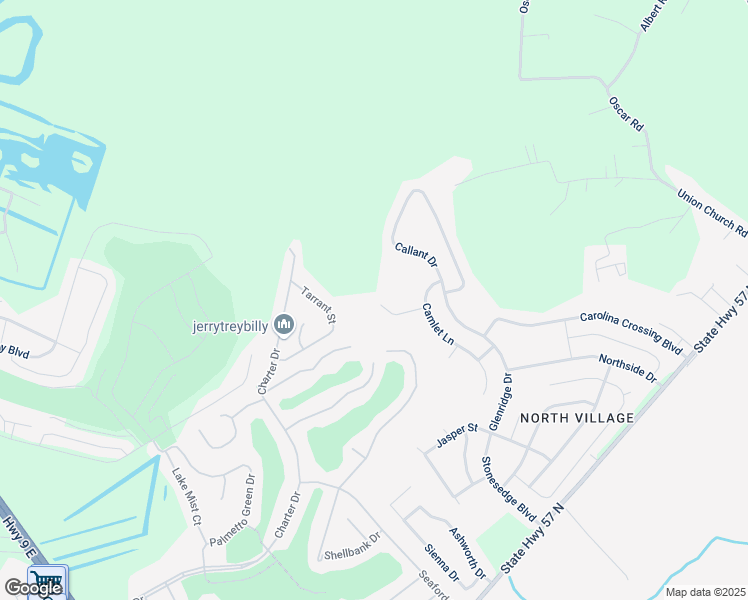 map of restaurants, bars, coffee shops, grocery stores, and more near 1450 Chanson Court in Little River