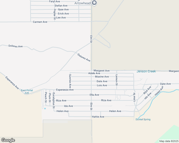 map of restaurants, bars, coffee shops, grocery stores, and more near 51984 Adele Avenue in Cabazon