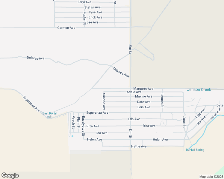 map of restaurants, bars, coffee shops, grocery stores, and more near 51830 Adele Avenue in Cabazon