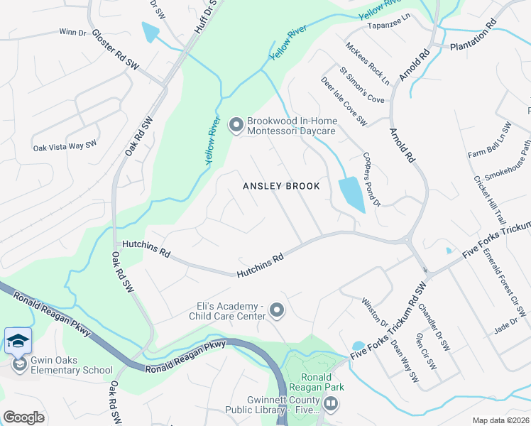 map of restaurants, bars, coffee shops, grocery stores, and more near 474 Ansley Brook Drive in Lawrenceville