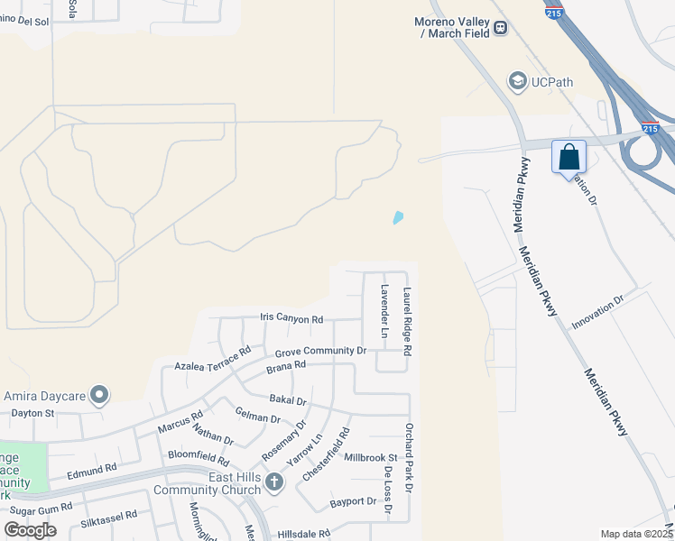 map of restaurants, bars, coffee shops, grocery stores, and more near in Riverside