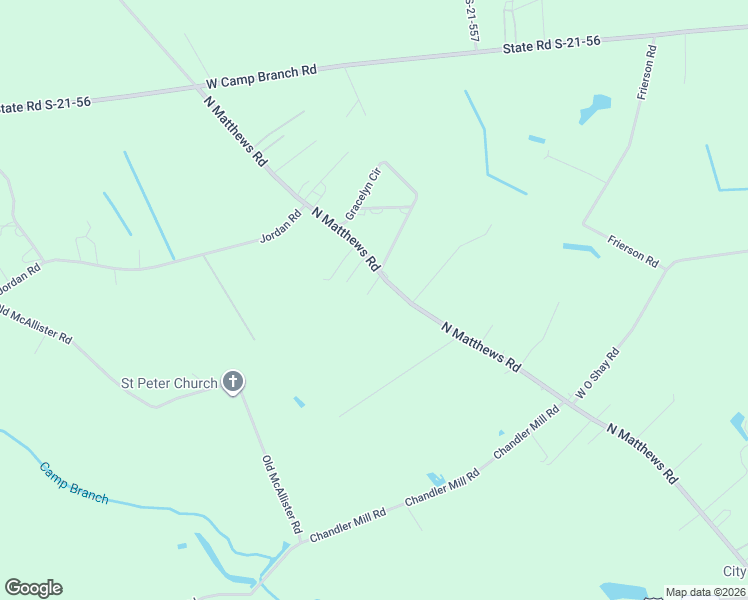 map of restaurants, bars, coffee shops, grocery stores, and more near 1317 North Matthews Road in Lake City