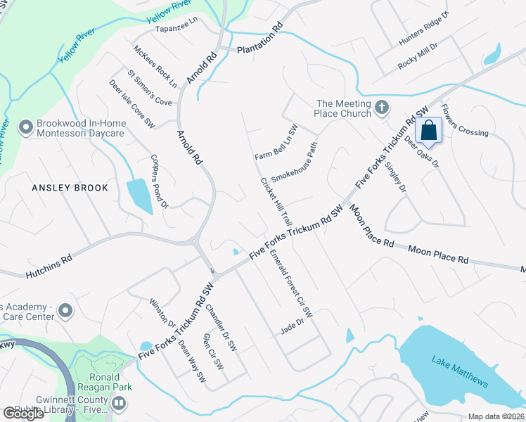 map of restaurants, bars, coffee shops, grocery stores, and more near 641 Rosa Drive in Lawrenceville