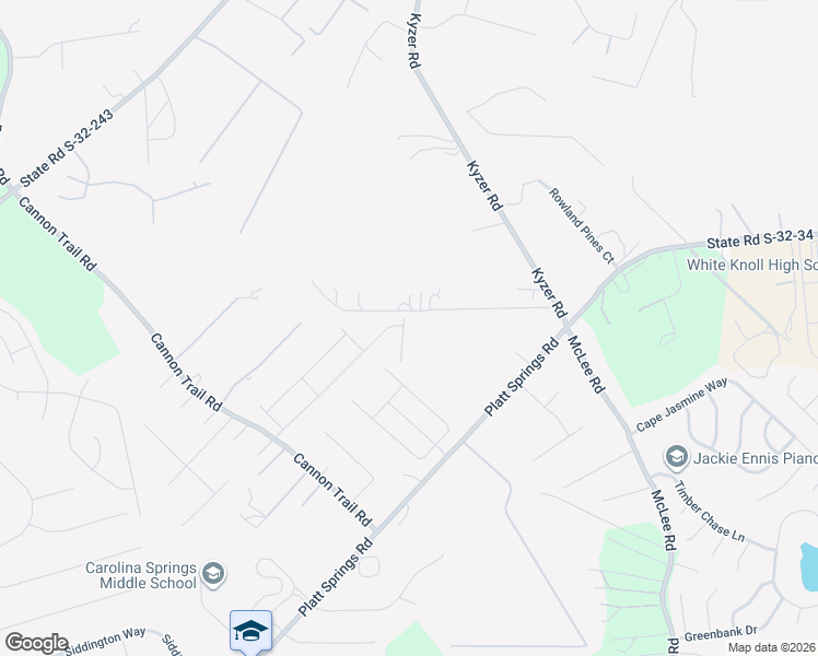 map of restaurants, bars, coffee shops, grocery stores, and more near 530 Kyzer Road in Lexington