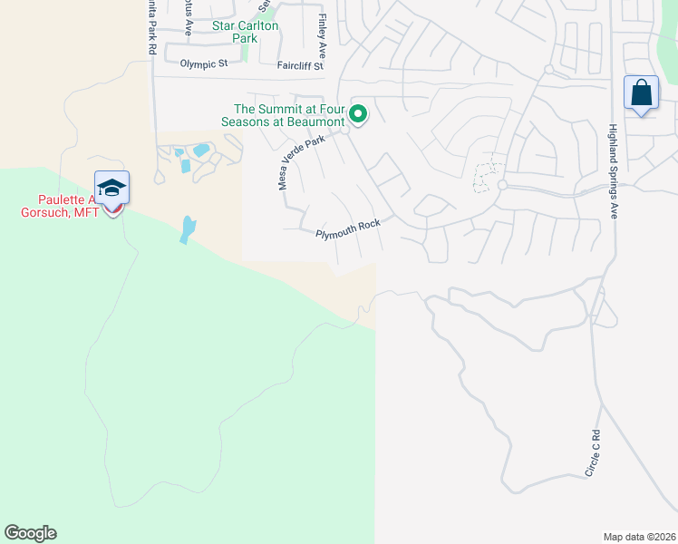 map of restaurants, bars, coffee shops, grocery stores, and more near 478 Boise Rock in Beaumont