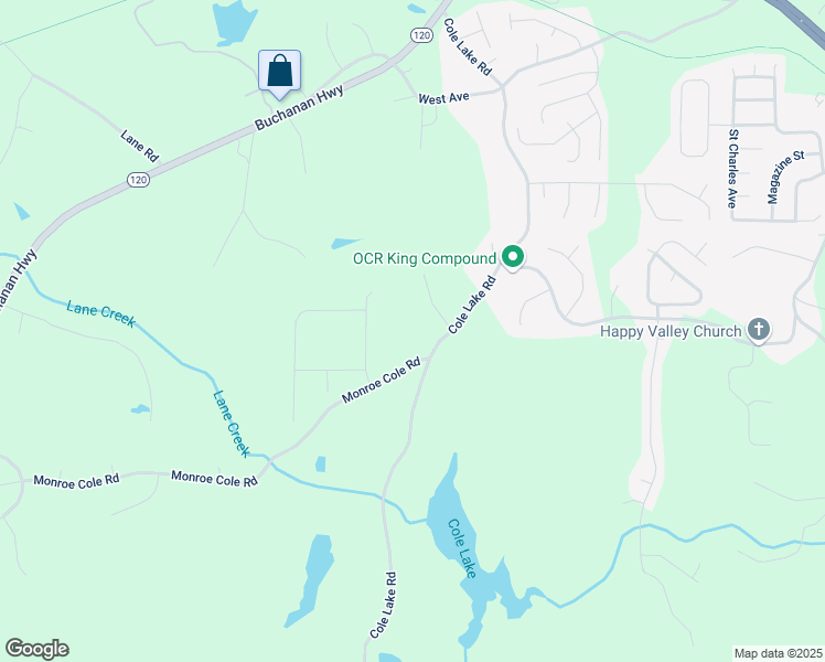map of restaurants, bars, coffee shops, grocery stores, and more near 47 Whitley Court in Dallas