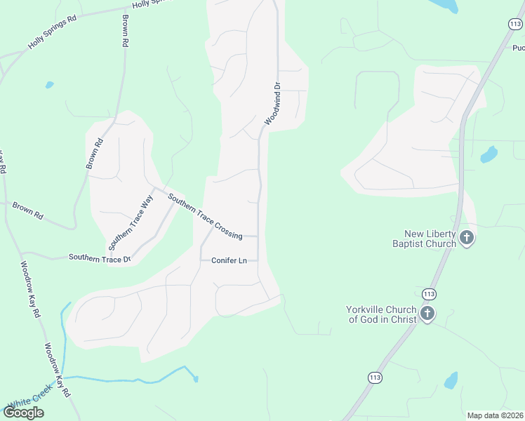 map of restaurants, bars, coffee shops, grocery stores, and more near 1007 Woodwind Drive in Rockmart