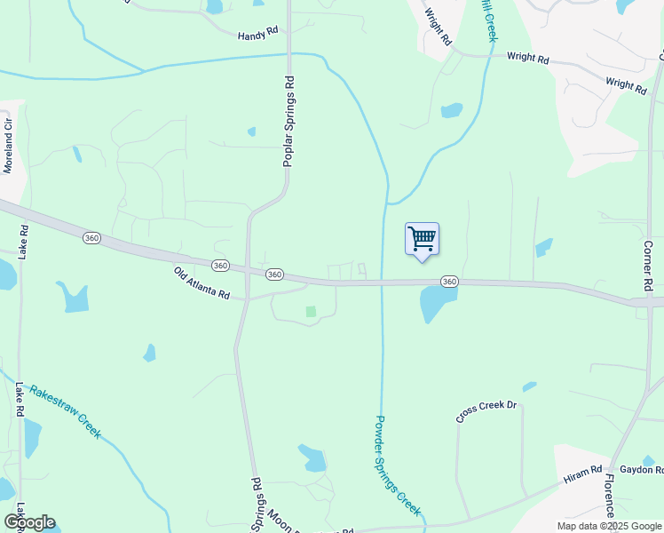 map of restaurants, bars, coffee shops, grocery stores, and more near 5766 Macland Road in Powder Springs