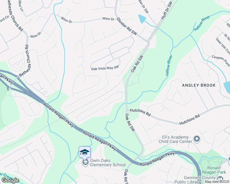 map of restaurants, bars, coffee shops, grocery stores, and more near 3033 Bridge Walk Drive in Lawrenceville