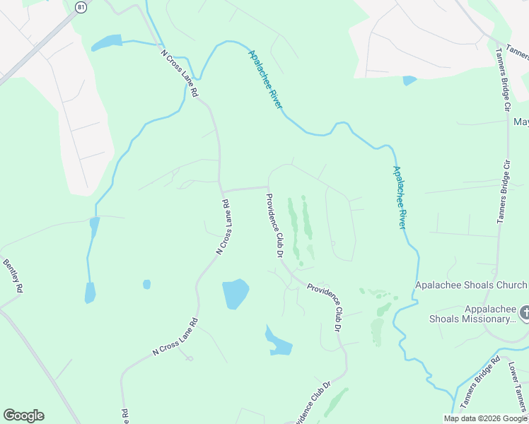 map of restaurants, bars, coffee shops, grocery stores, and more near 741 Providence Club Drive in Monroe