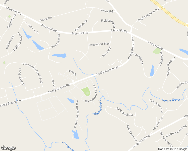 map of restaurants, bars, coffee shops, grocery stores, and more near 2990 Rocky Branch Road in Watkinsville
