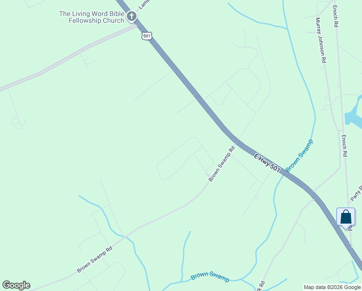 map of restaurants, bars, coffee shops, grocery stores, and more near 275 Beulah Circle in Conway