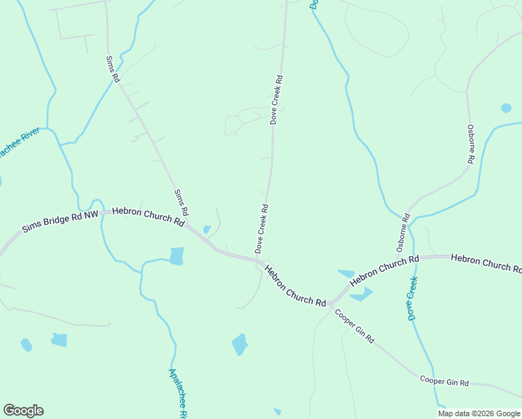 map of restaurants, bars, coffee shops, grocery stores, and more near 1201 Dove Creek Circle in Winder