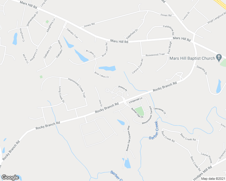 map of restaurants, bars, coffee shops, grocery stores, and more near 1839 Prince Place in Bogart