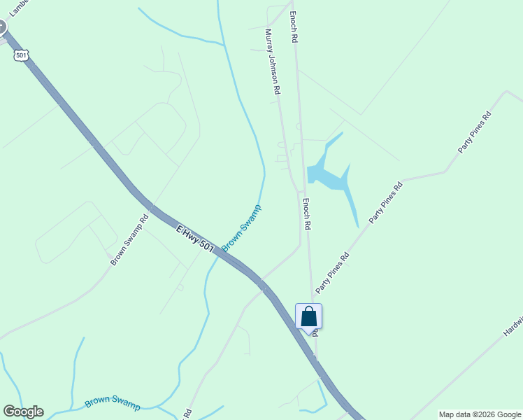 map of restaurants, bars, coffee shops, grocery stores, and more near 4852 U.S. 501 in Conway