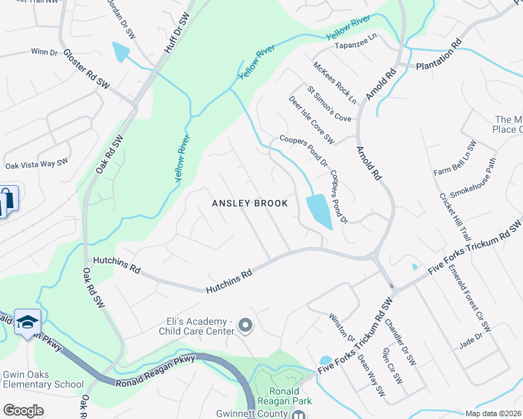 map of restaurants, bars, coffee shops, grocery stores, and more near 426 Ridgedale Way in Lawrenceville