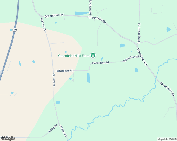 map of restaurants, bars, coffee shops, grocery stores, and more near 50038 Richardson Road in Amory