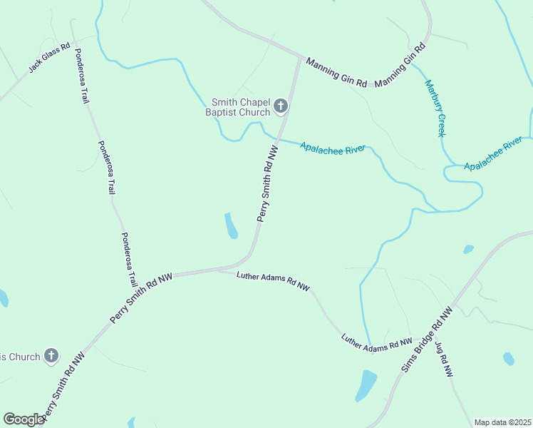 map of restaurants, bars, coffee shops, grocery stores, and more near 3601 Perry Smith Road Northwest in Monroe