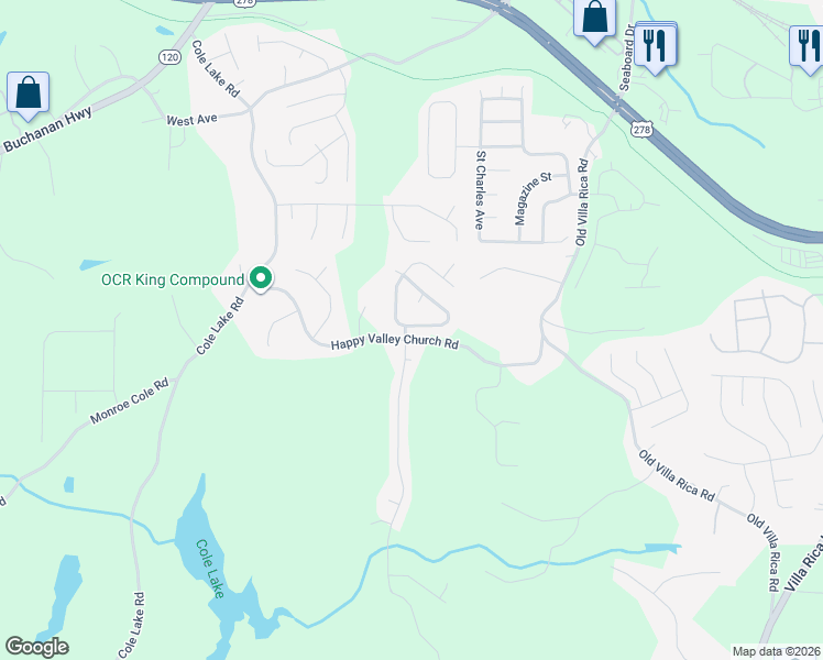 map of restaurants, bars, coffee shops, grocery stores, and more near 100 Remington Place Drive in Dallas