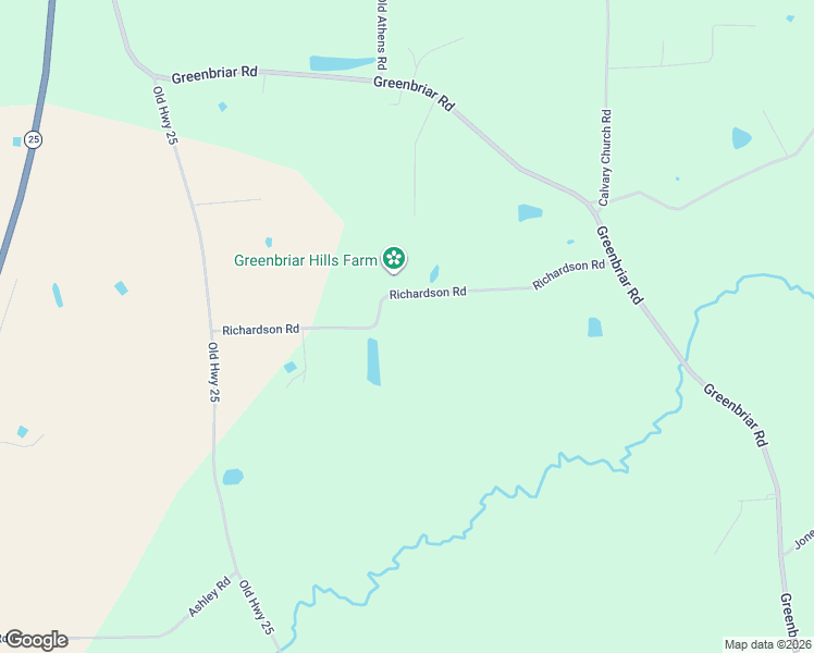 map of restaurants, bars, coffee shops, grocery stores, and more near 50038 Richardson Road in Amory
