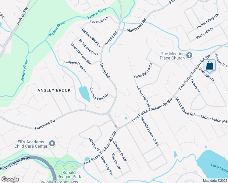 map of restaurants, bars, coffee shops, grocery stores, and more near 529 Arnold Road in Lawrenceville