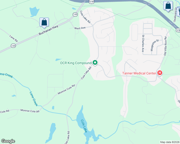 map of restaurants, bars, coffee shops, grocery stores, and more near 749 Cole Lake Road in Dallas