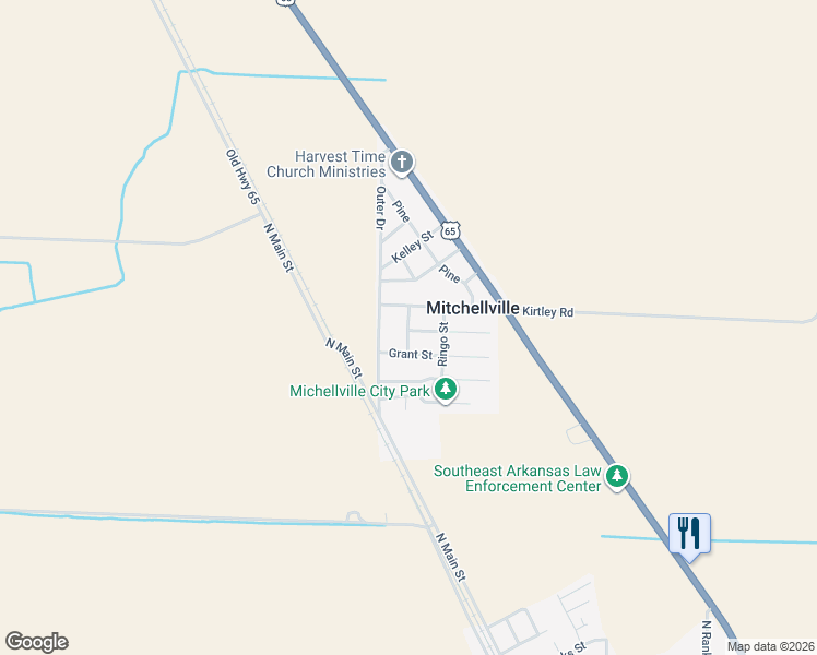 map of restaurants, bars, coffee shops, grocery stores, and more near 209 Vine Street in Dumas