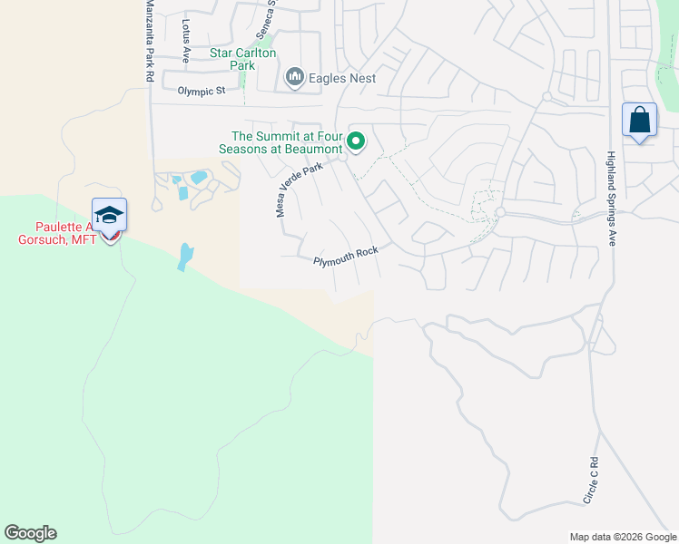 map of restaurants, bars, coffee shops, grocery stores, and more near 468 Boise Rock in Beaumont