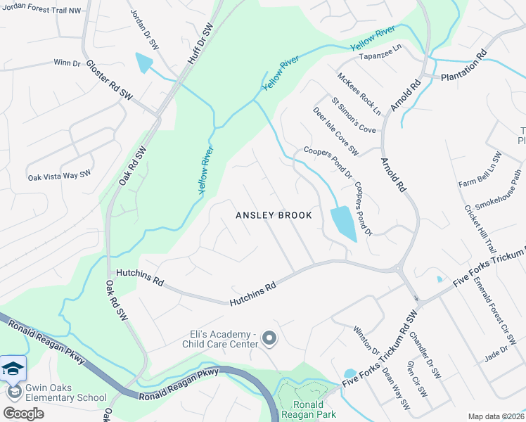 map of restaurants, bars, coffee shops, grocery stores, and more near 393 Ansley Brook Drive in Lawrenceville