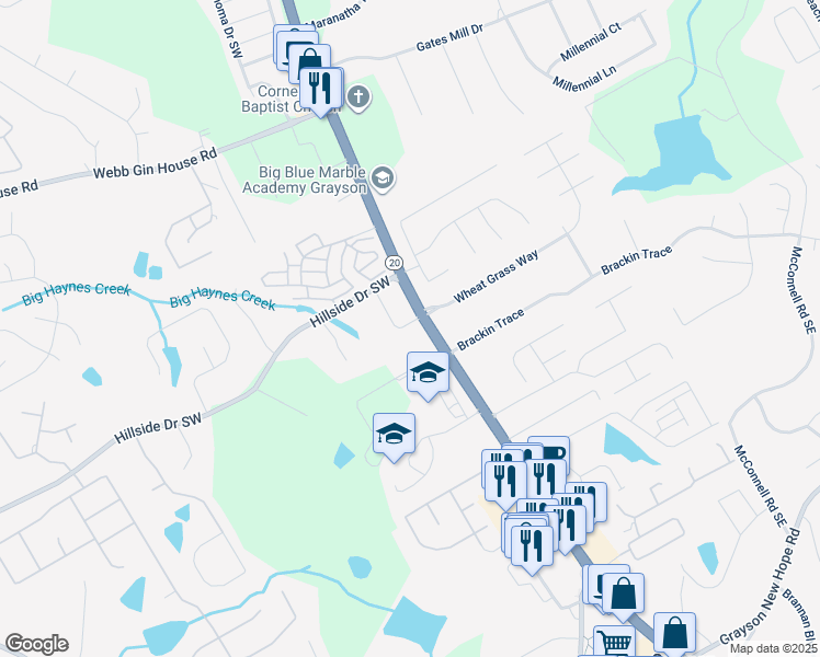 1655 Grayson Highway, Grayson GA Walk Score