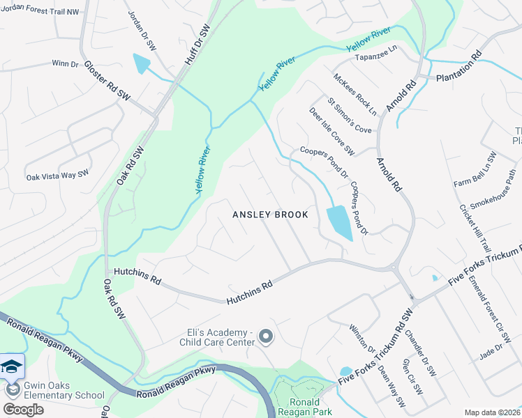map of restaurants, bars, coffee shops, grocery stores, and more near 393 Ansley Brook Drive in Lawrenceville