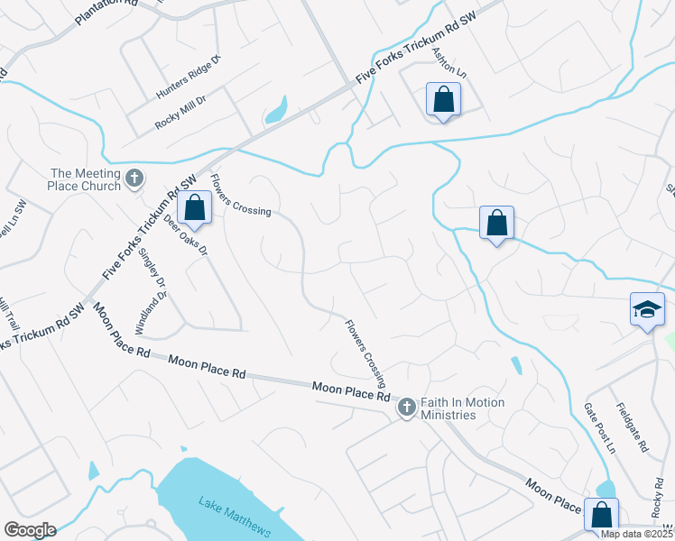 map of restaurants, bars, coffee shops, grocery stores, and more near 891 Providence Drive in Lawrenceville
