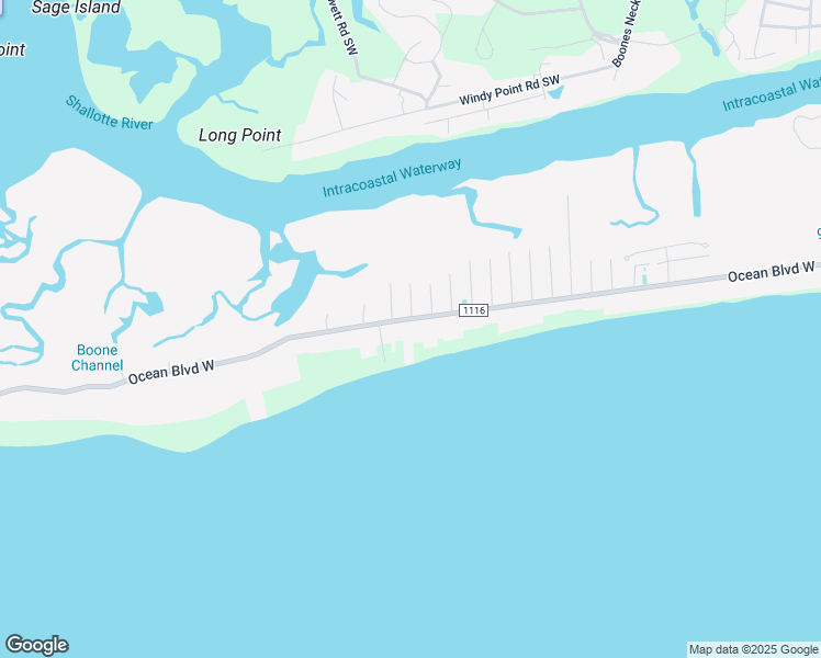 map of restaurants, bars, coffee shops, grocery stores, and more near 1179 Ocean Boulevard West in Holden Beach