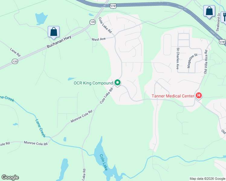 map of restaurants, bars, coffee shops, grocery stores, and more near 731 Cole Lake Road in Dallas