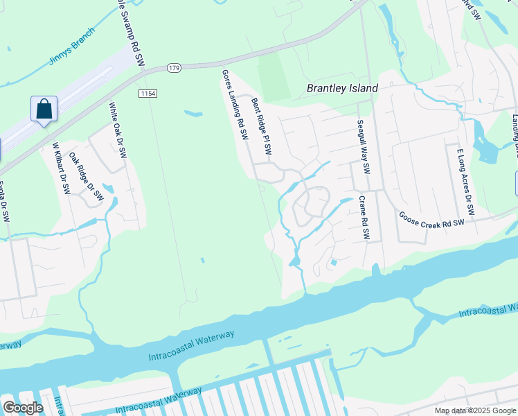 map of restaurants, bars, coffee shops, grocery stores, and more near 1682 Gores Landing Road Southwest in Ocean Isle Beach
