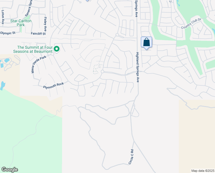 map of restaurants, bars, coffee shops, grocery stores, and more near 445 Everest Peak in Beaumont
