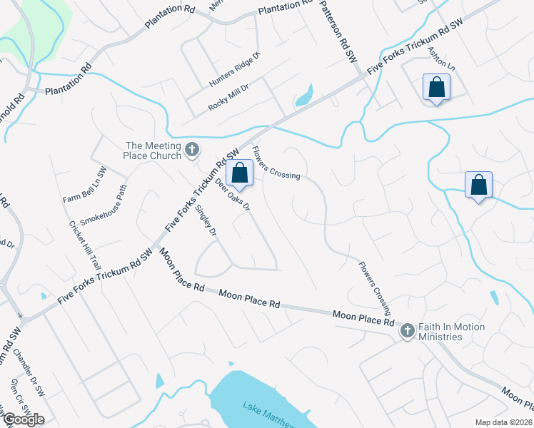 map of restaurants, bars, coffee shops, grocery stores, and more near 3035 Vicksburg Drive in Lawrenceville
