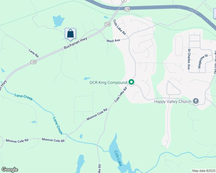 map of restaurants, bars, coffee shops, grocery stores, and more near 47 Whitley Court in Dallas