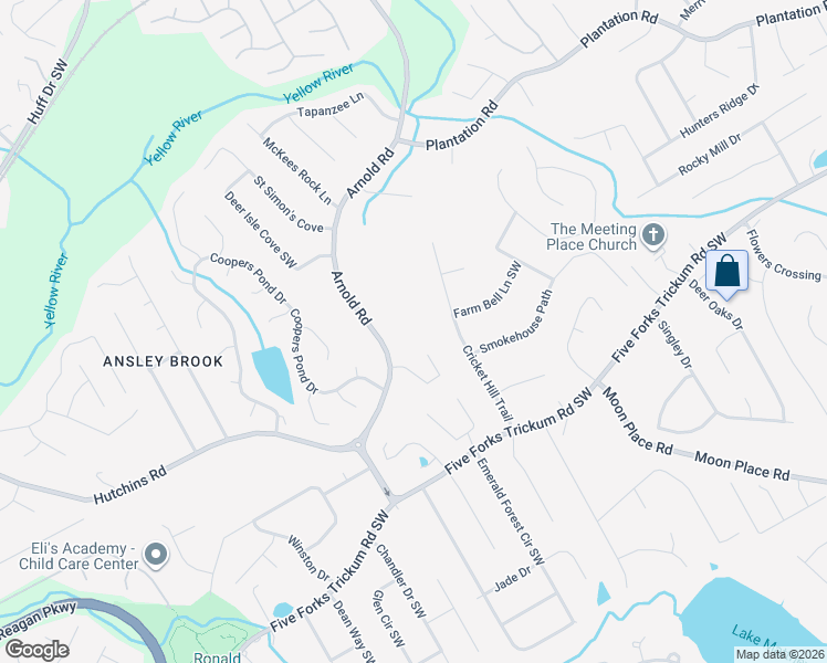 map of restaurants, bars, coffee shops, grocery stores, and more near 520 Arnold Road in Lawrenceville